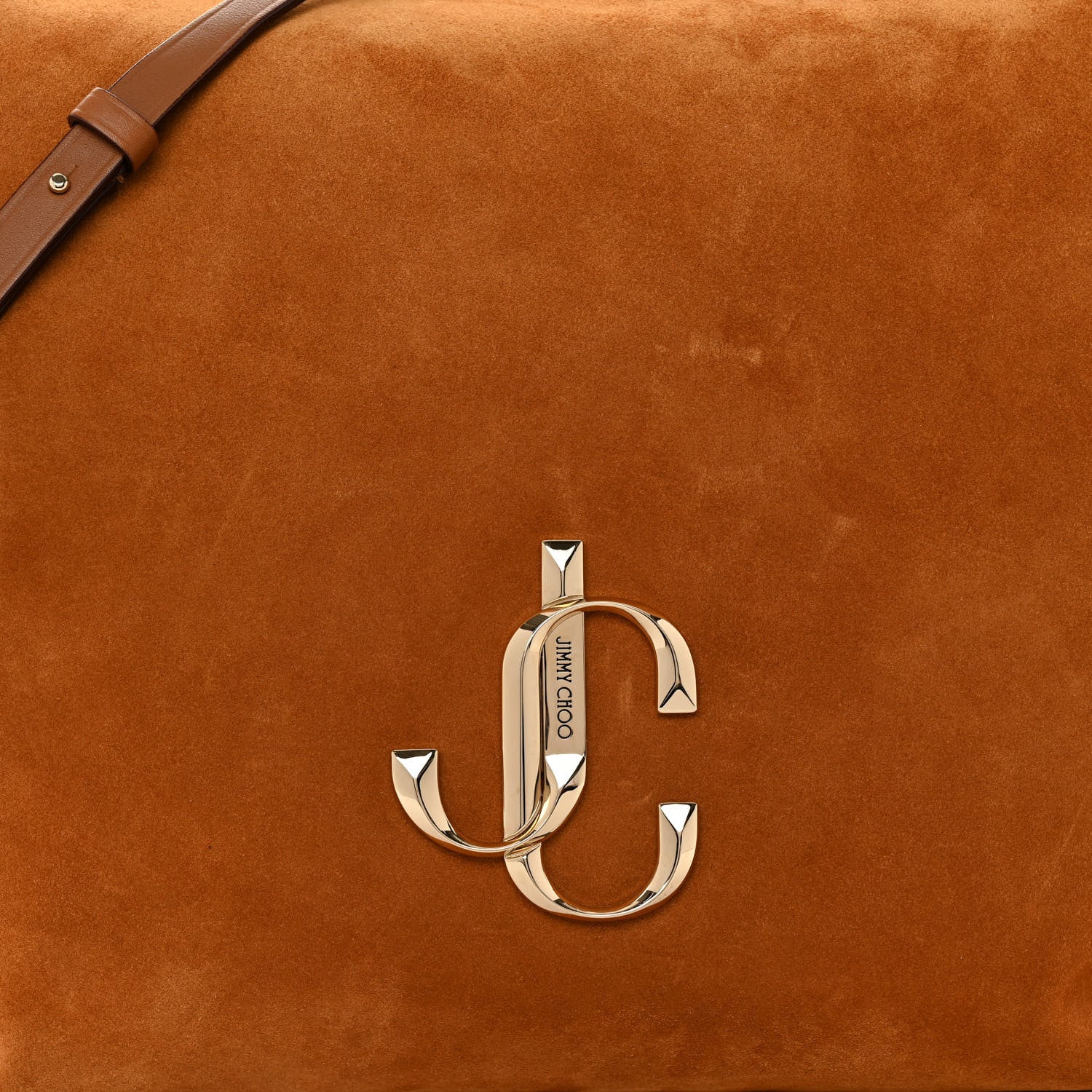 Jimmy Choo Suede Varenne Shoulder Bag Cuoio 7 of 9