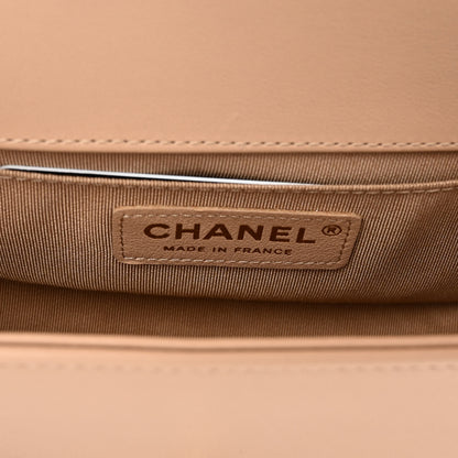 Chanel Calfskin Quilted Small Boy Flap Beige 6 of 11