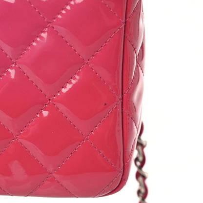 Chanel Patent Calfskin Quilted Mini Rectangular Flap Pink 15 of 16