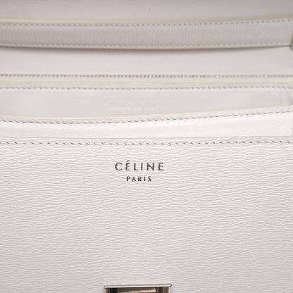 Celine Liege Calfskin Medium Classic Box Flap Bag White 7 of 9