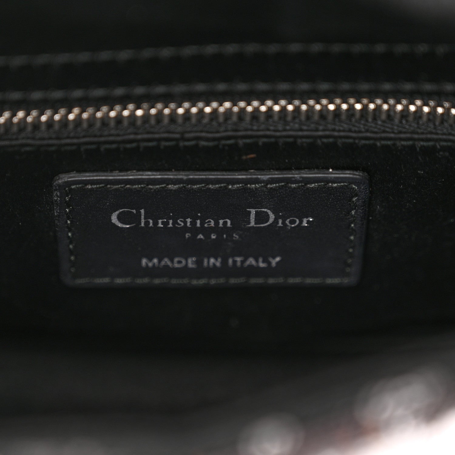 Christian Dior Satin Sequin Gradient Mini Lady Dior Black Silver 6 of 12