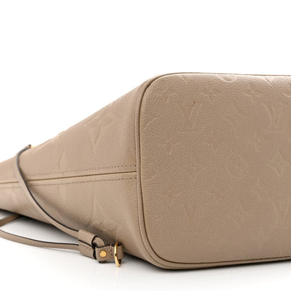 Louis Vuitton Empreinte Monogram Giant Neverfull MM Tourterelle 10 of 15