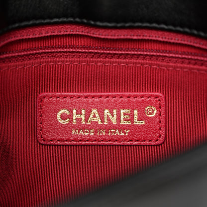 Chanel Lambskin Quilted Small La Parisienne Top Handle Flap Black 6 of 10