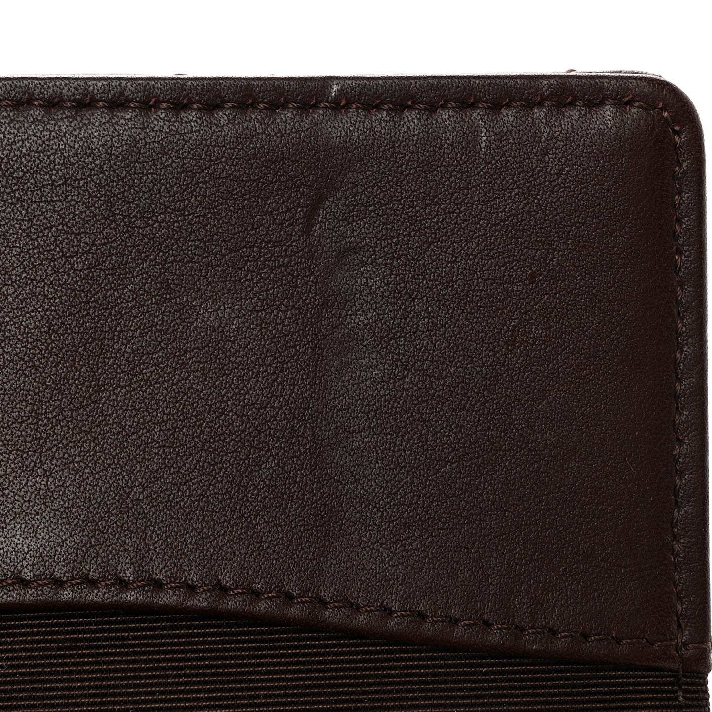 Caviar Quilted 6 Key Holder Dark Brown