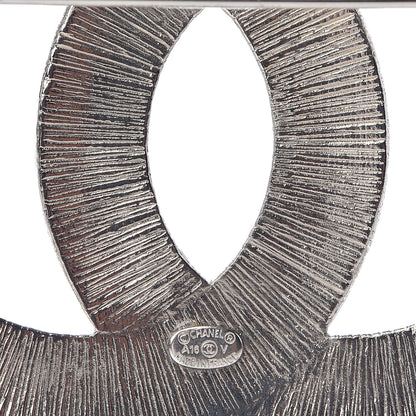 Chanel Baguette Crystal CC Brooch Silver 4 of 5
