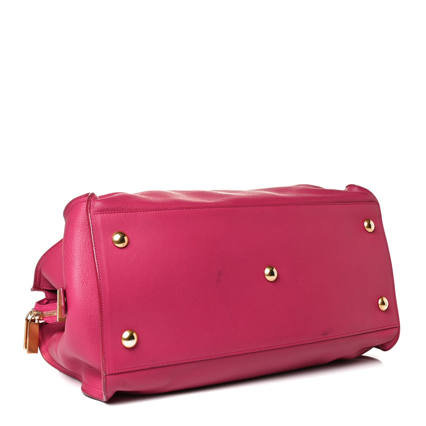 Calfskin Medium Classic Y Cabas Fuchsia