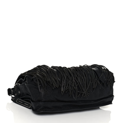 Proenza Schouler Lambskin Fringe Medium PS1 Satchel Black 4 of 21