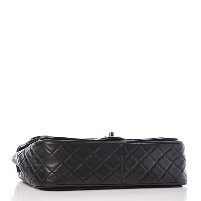 Chanel Patent Quilted Jumbo Classic Twist Flap Bag Black 4 of 9