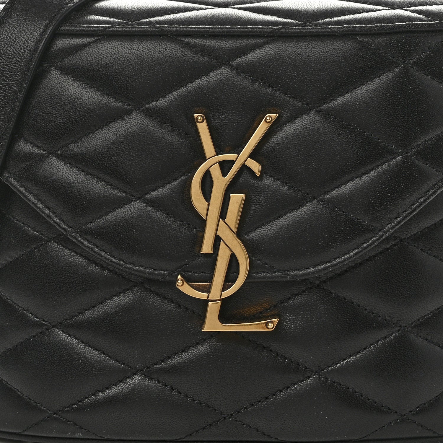 Saint Laurent Lambskin Matelasse Monogram June Box Bag Black 7 of 11