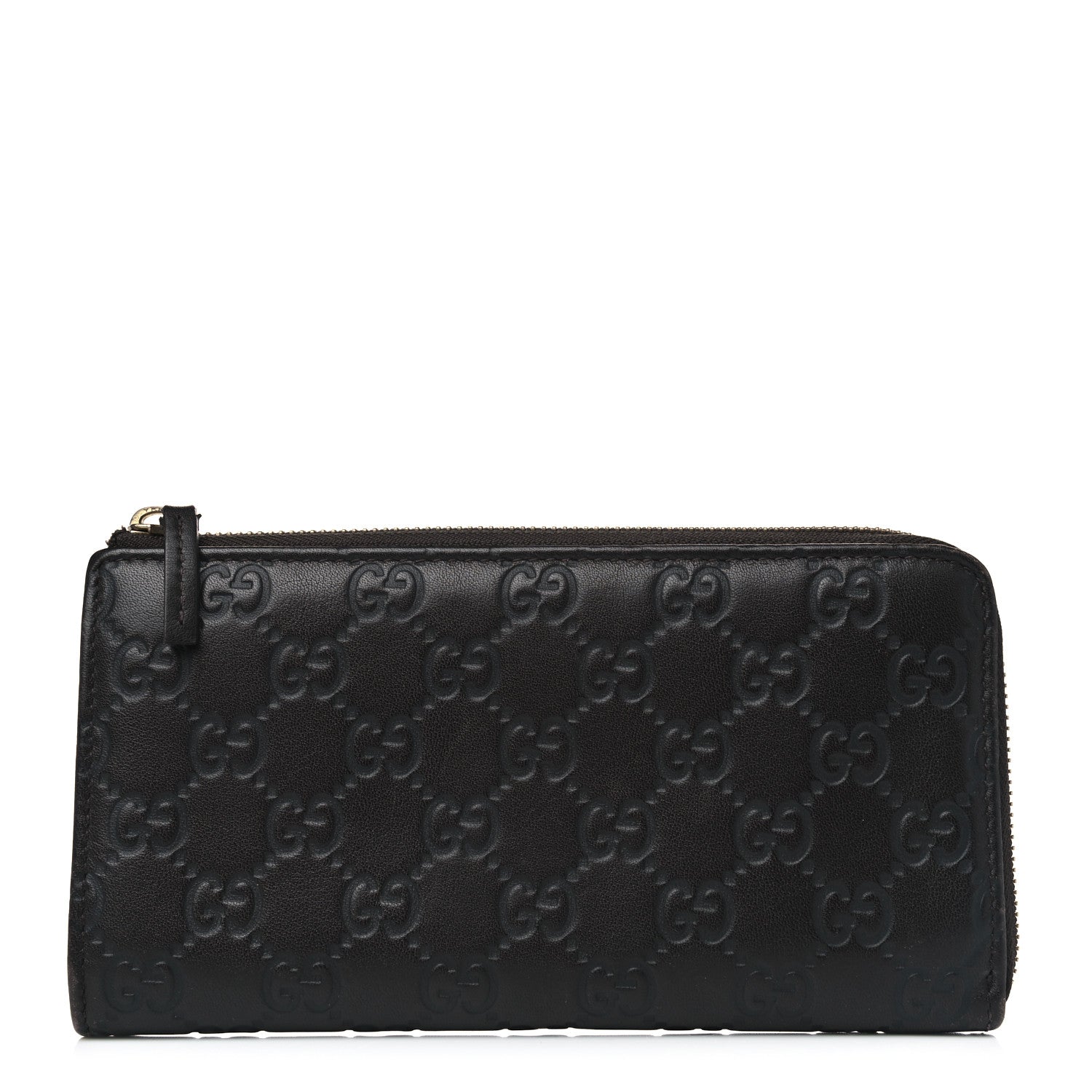 Gucci Guccissima Vitello Tender Donna Long Wallet Testa di Moro 1 of 8