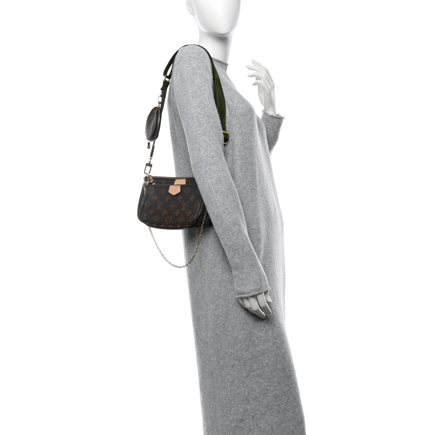 Louis Vuitton Monogram Multi Pochette Accessories Kaki 2 of 10