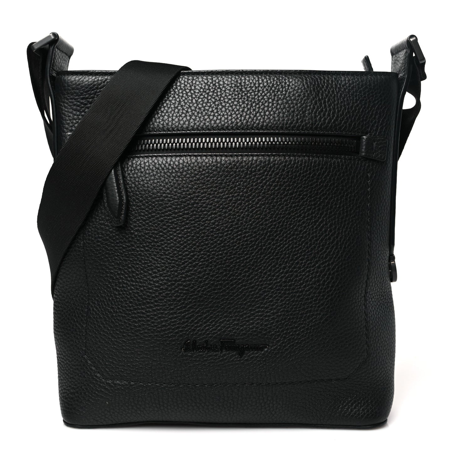Calfskin Firenze Crossbody Bag Black