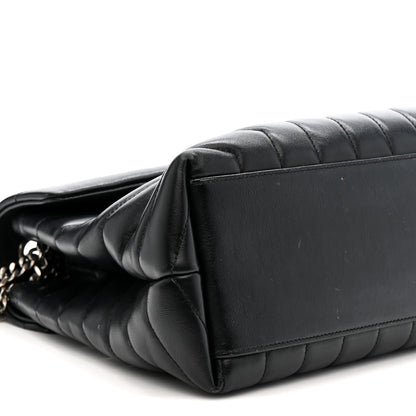 Saint Laurent Calfskin Y Quilted Monogram Medium Loulou Chain Satchel Black 10 of 17
