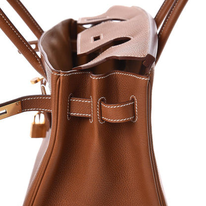 Hermes Natural Barenia Faubourg Birkin 30 Fauve 12 of 34