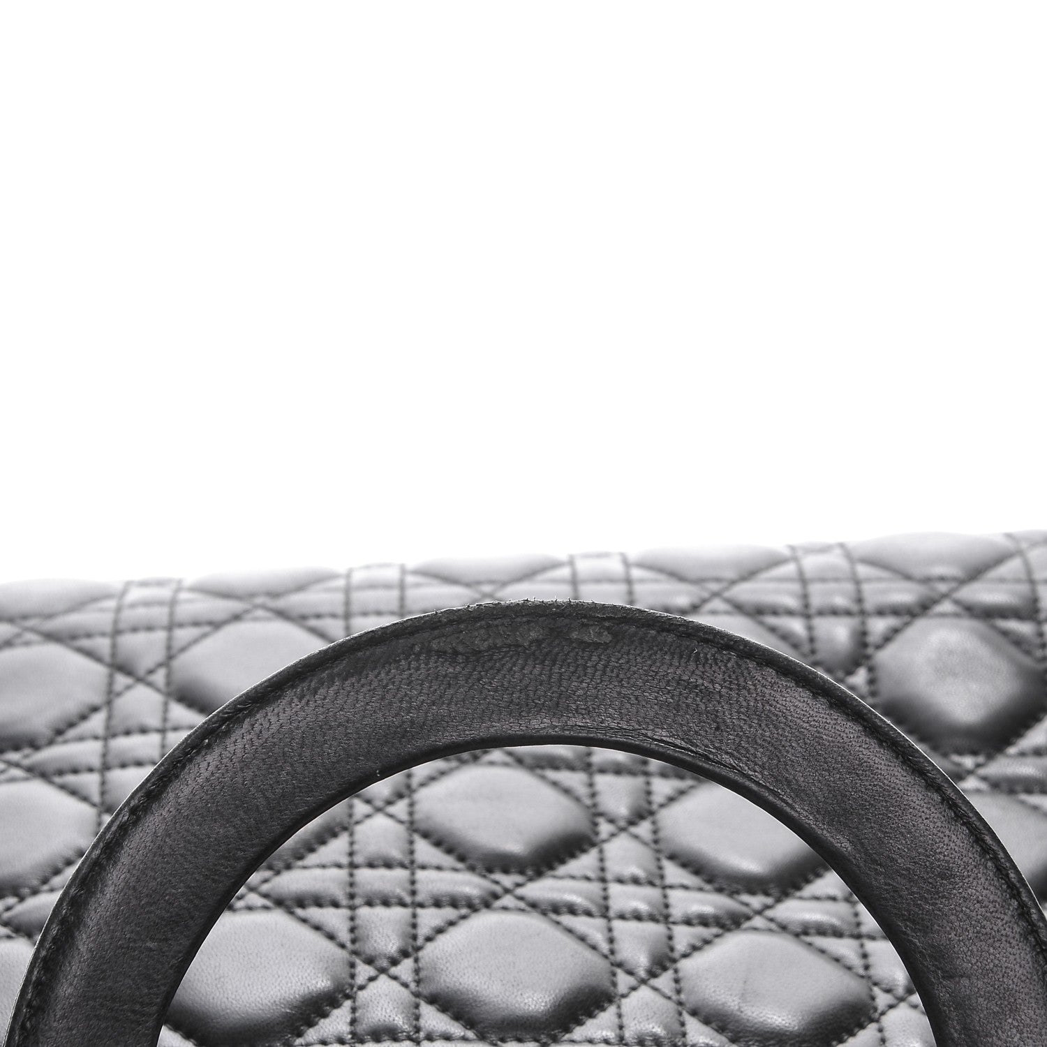 Christian Dior Lambskin Cannage Large Lady Dior Black 6 of 10