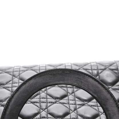 Christian Dior Lambskin Cannage Large Lady Dior Black 6 of 10