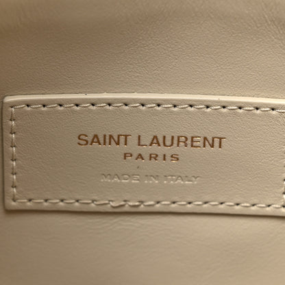 Saint Laurent Smooth Calfskin Small Le 5 A 7 Soft Hobo Blanc Vintage 6 of 12