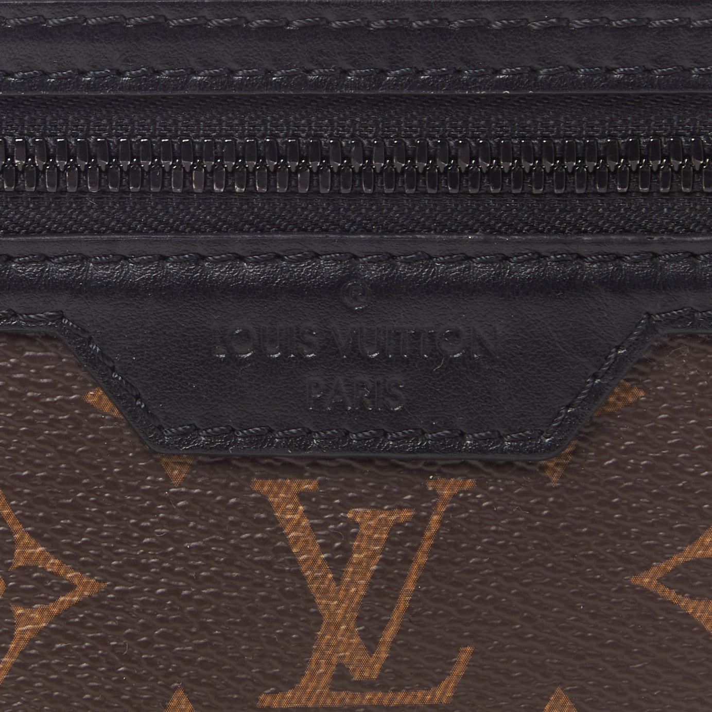 Monogram Double Flat Messenger Marron