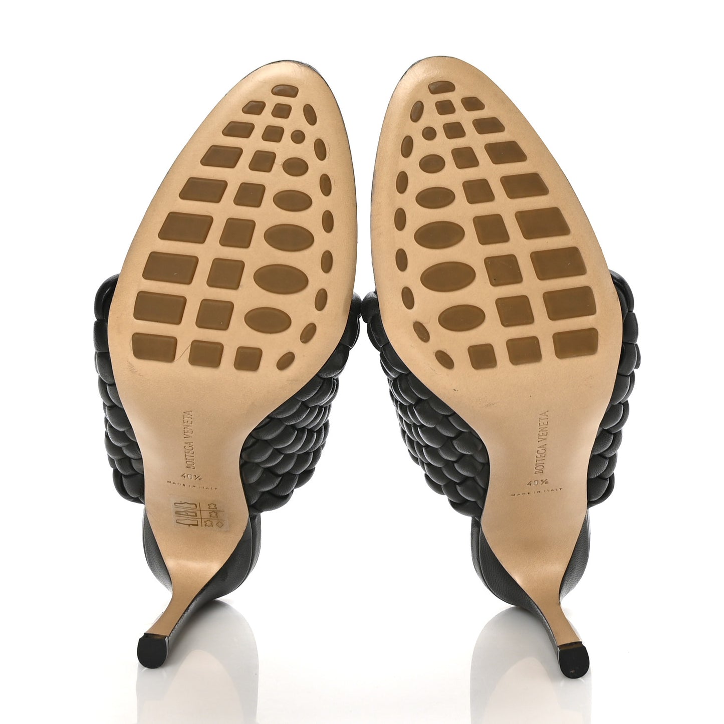 Nappa Padded Intreccio The Curve Sandals 40.5 Black