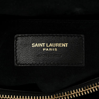 Saint Laurent Metallic Calfskin Matelasse Chevron Monogram Medium College Bag Bronze 6 of 14