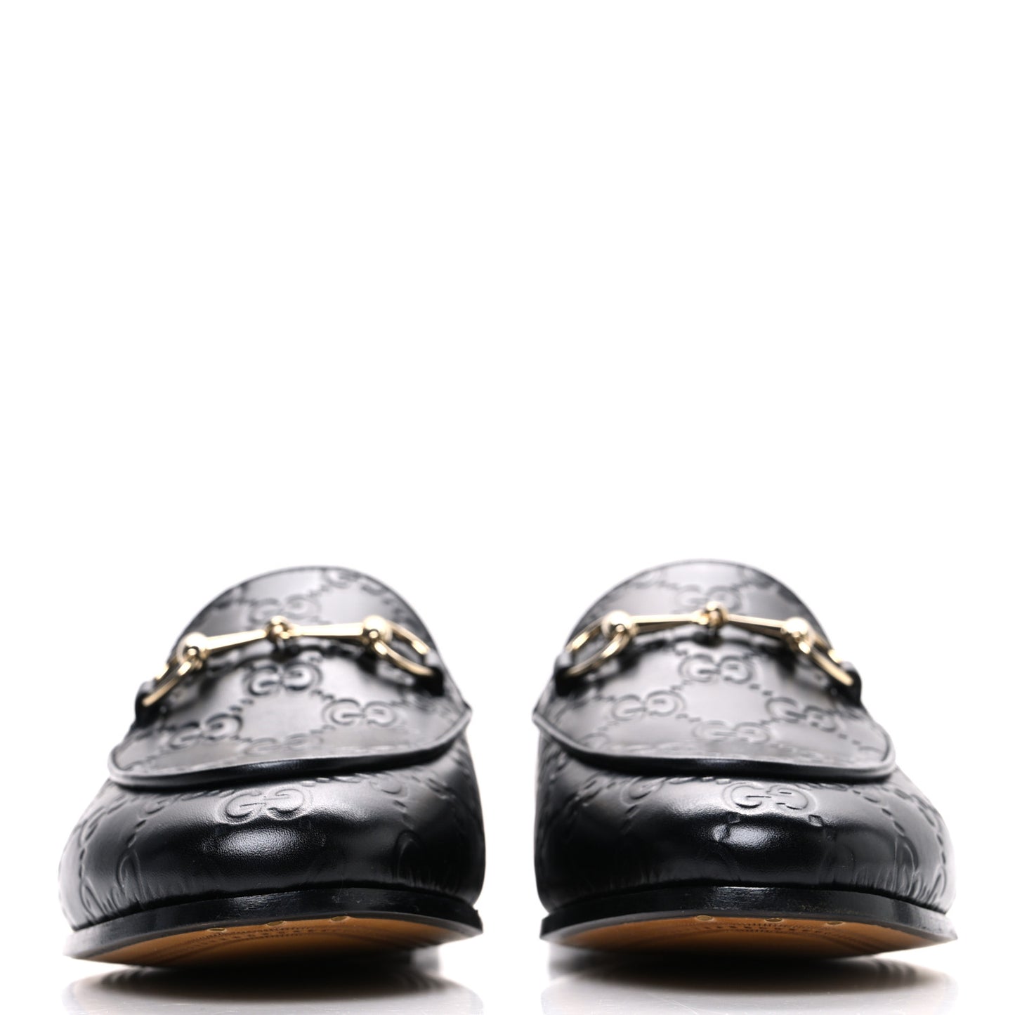 Betis Glamour Calfskin Guccissima Womens Jordaan Loafers 38 Black