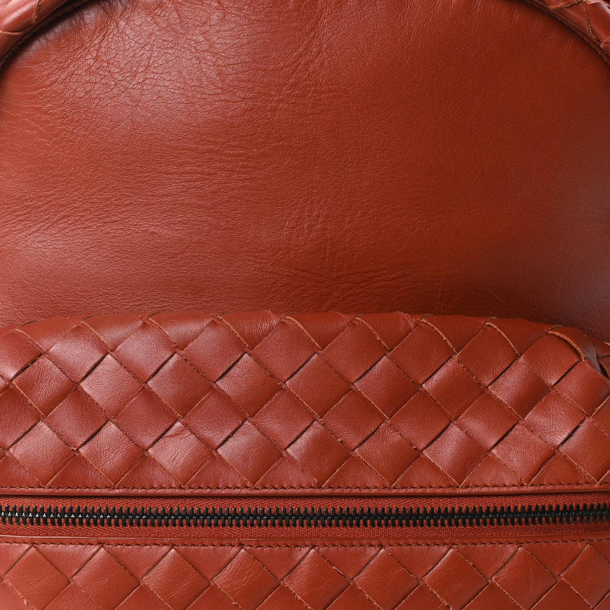 Bottega Veneta Nappa Intrecciato Backpack Rust 6 of 8