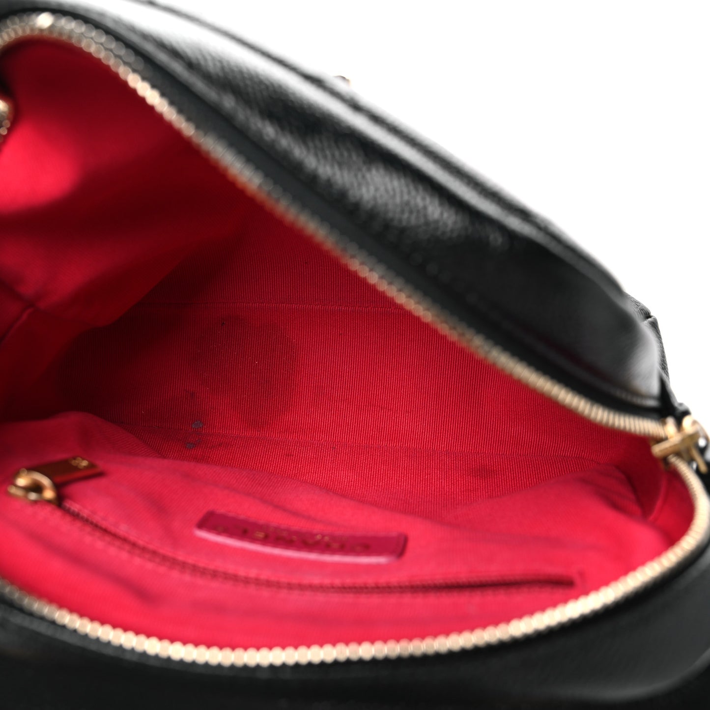 Shiny Caviar Quilted Chain Melody Backpack Black