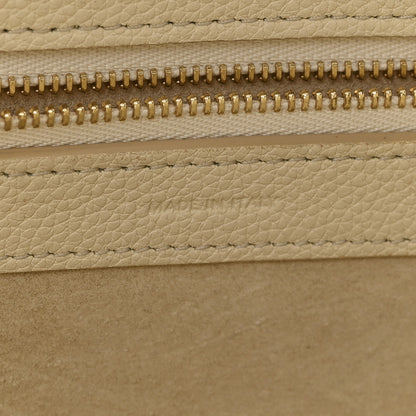 Celine Soft Grained Calfskin Small Belt Cabas Phantom Vanilla 6 of 10