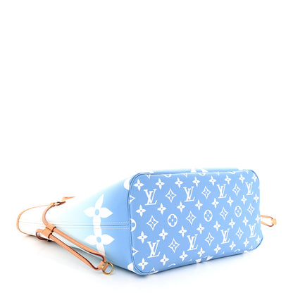 Louis Vuitton Monogram Giant By The Pool Neverfull MM Blue 4 of 12