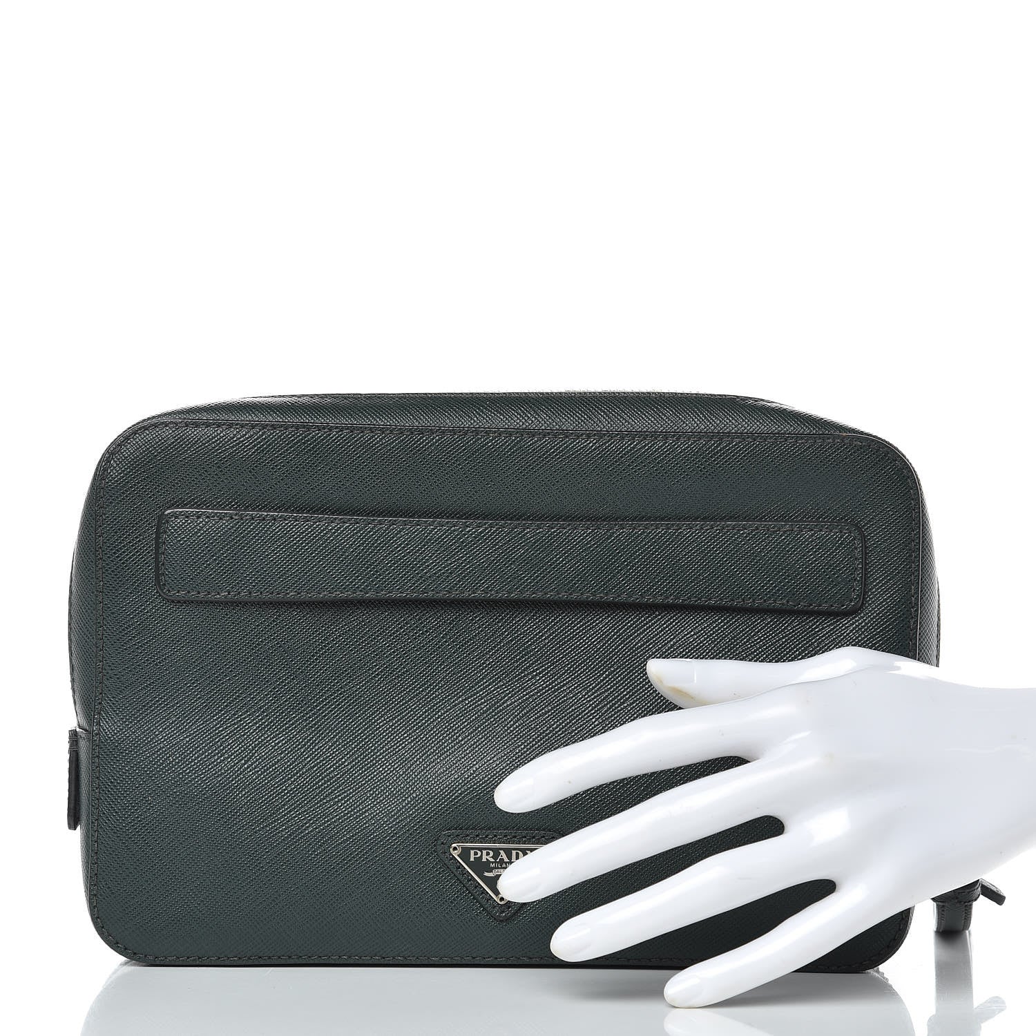 Prada Saffiano Travel Bag Smeraldo 2 of 10