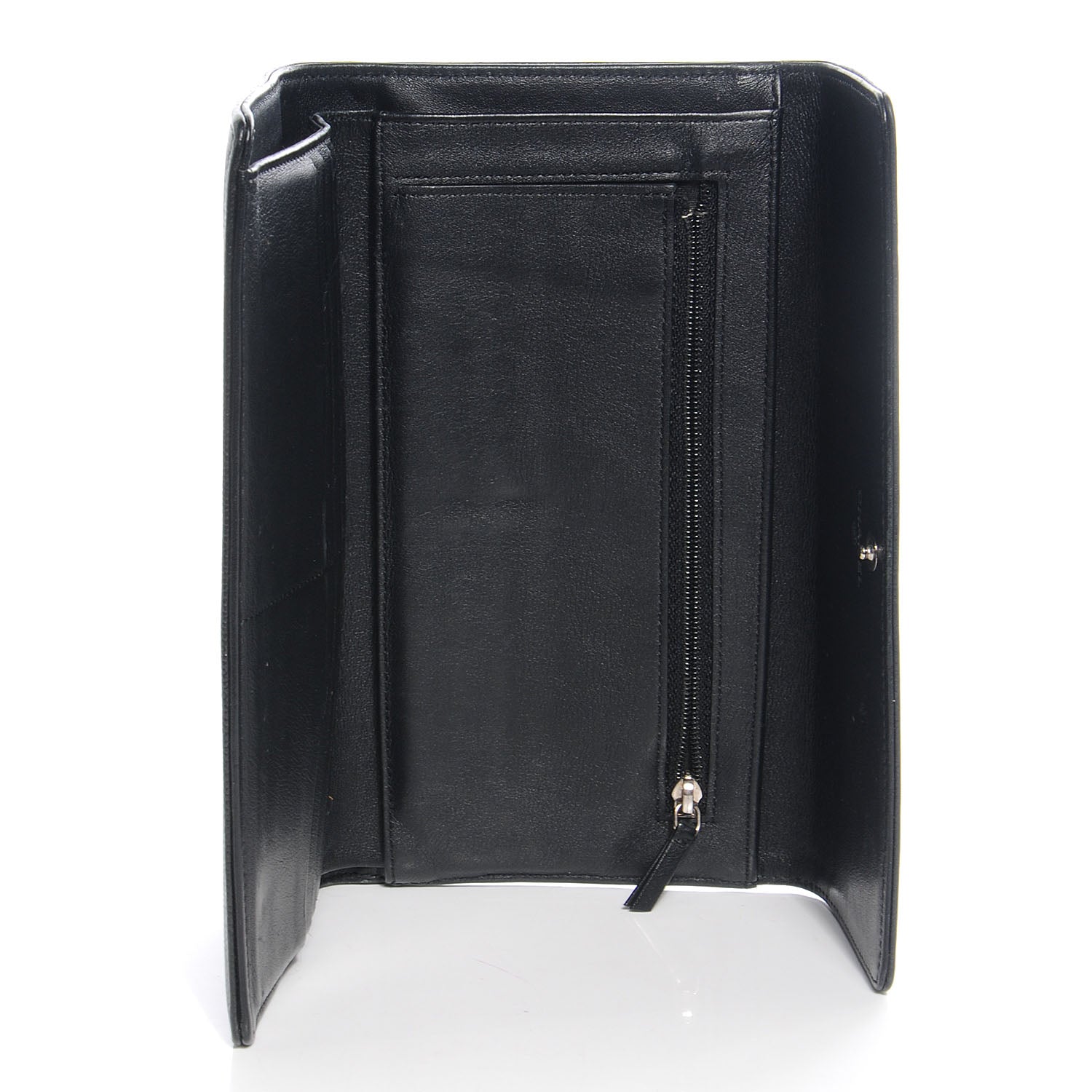 Chanel Caviar CC Large Flap Wallet Black 5 of 8