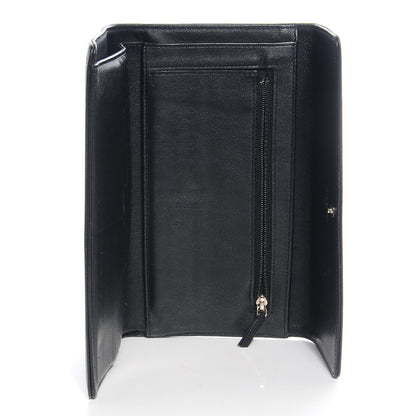 Chanel Caviar CC Large Flap Wallet Black 5 of 8