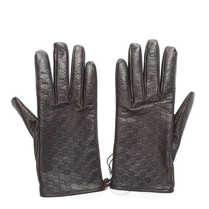 Gucci Guccissima Gloves 8.5 Brown 1 of 6