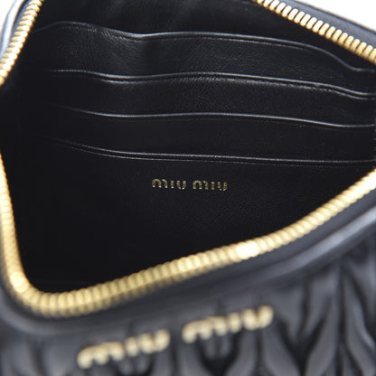 Miu Miu Nappa Matelasse Lux Pouch Nero Black 6 of 9