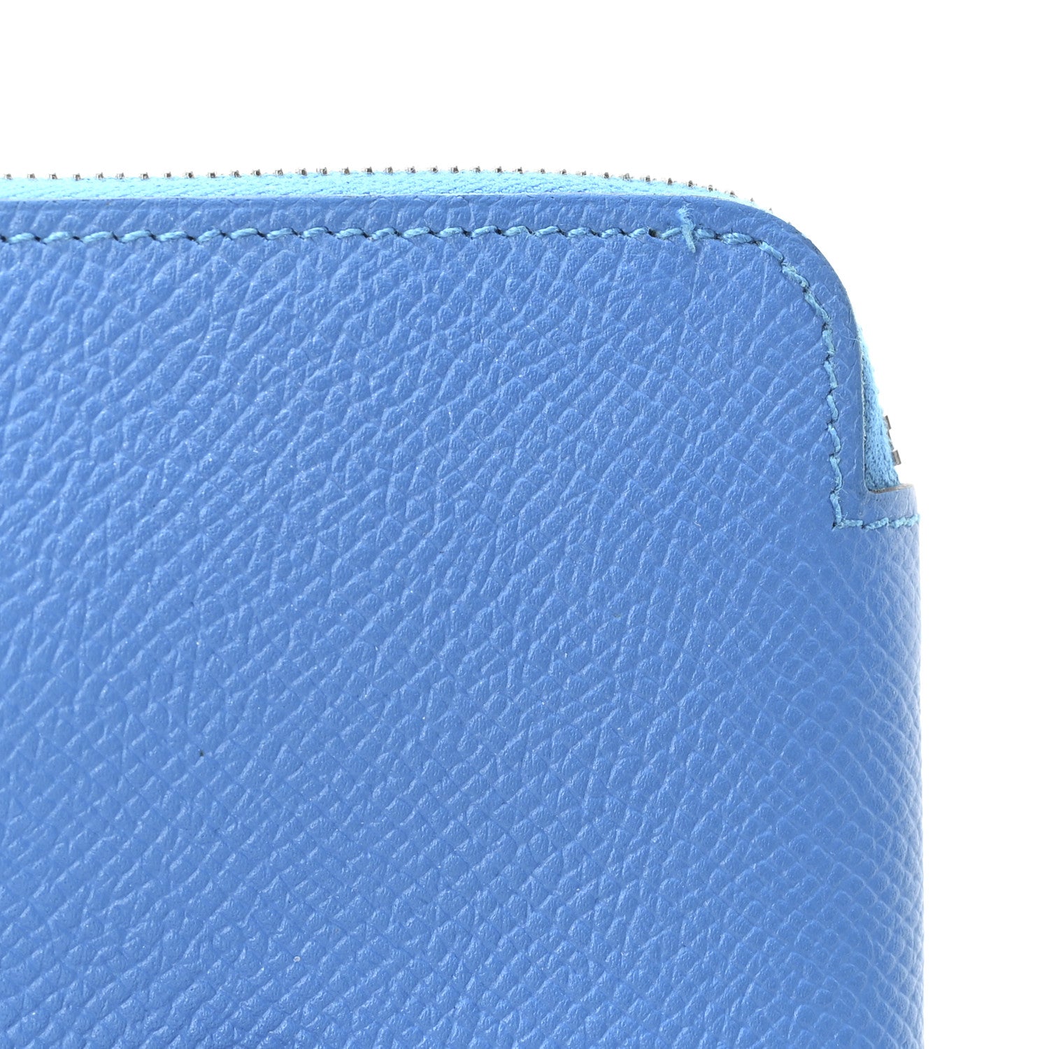 Hermes Epsom Silk'In Wallet Blue Izmir 8 of 9