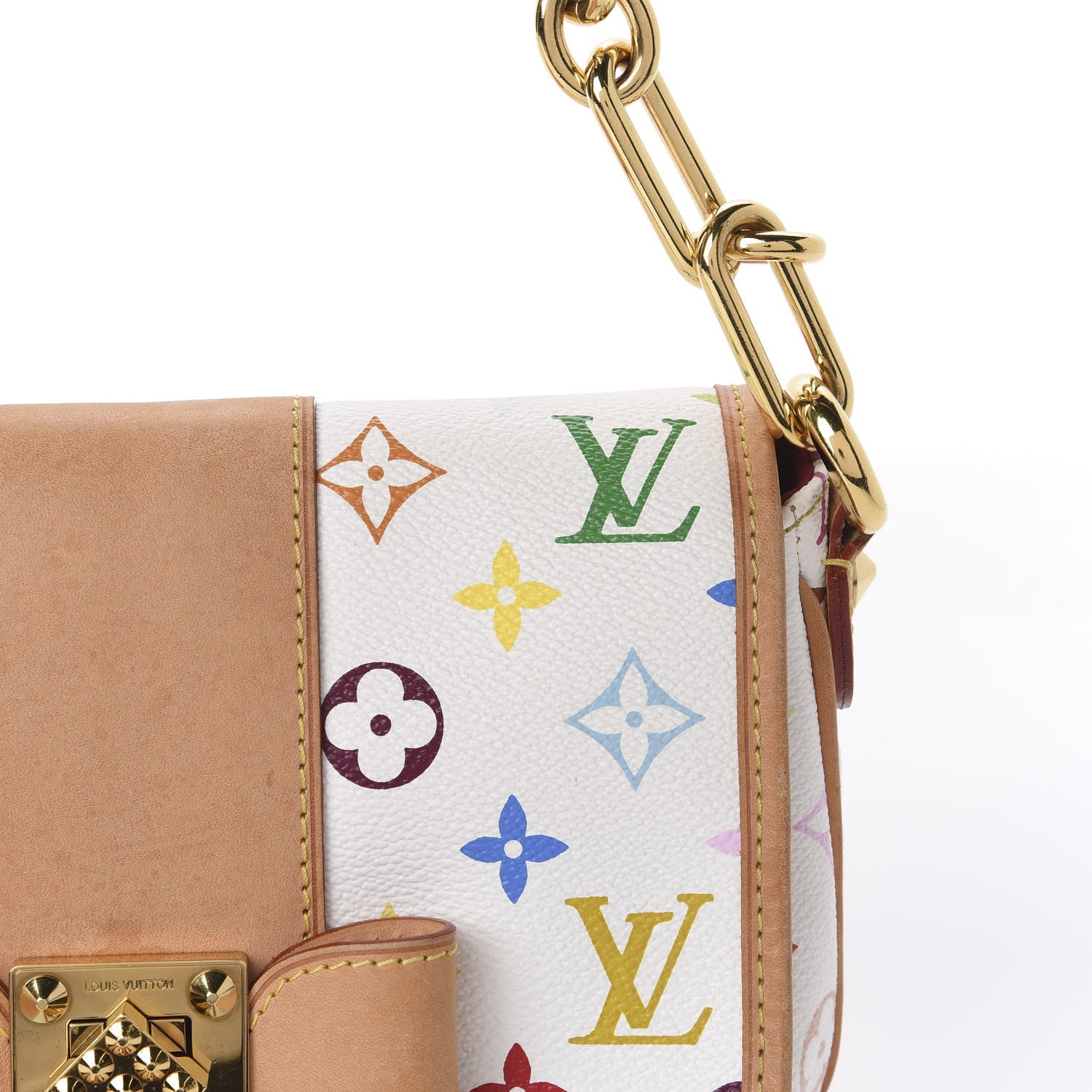 Louis Vuitton Monogram Multicolor Patti White 10 of 11