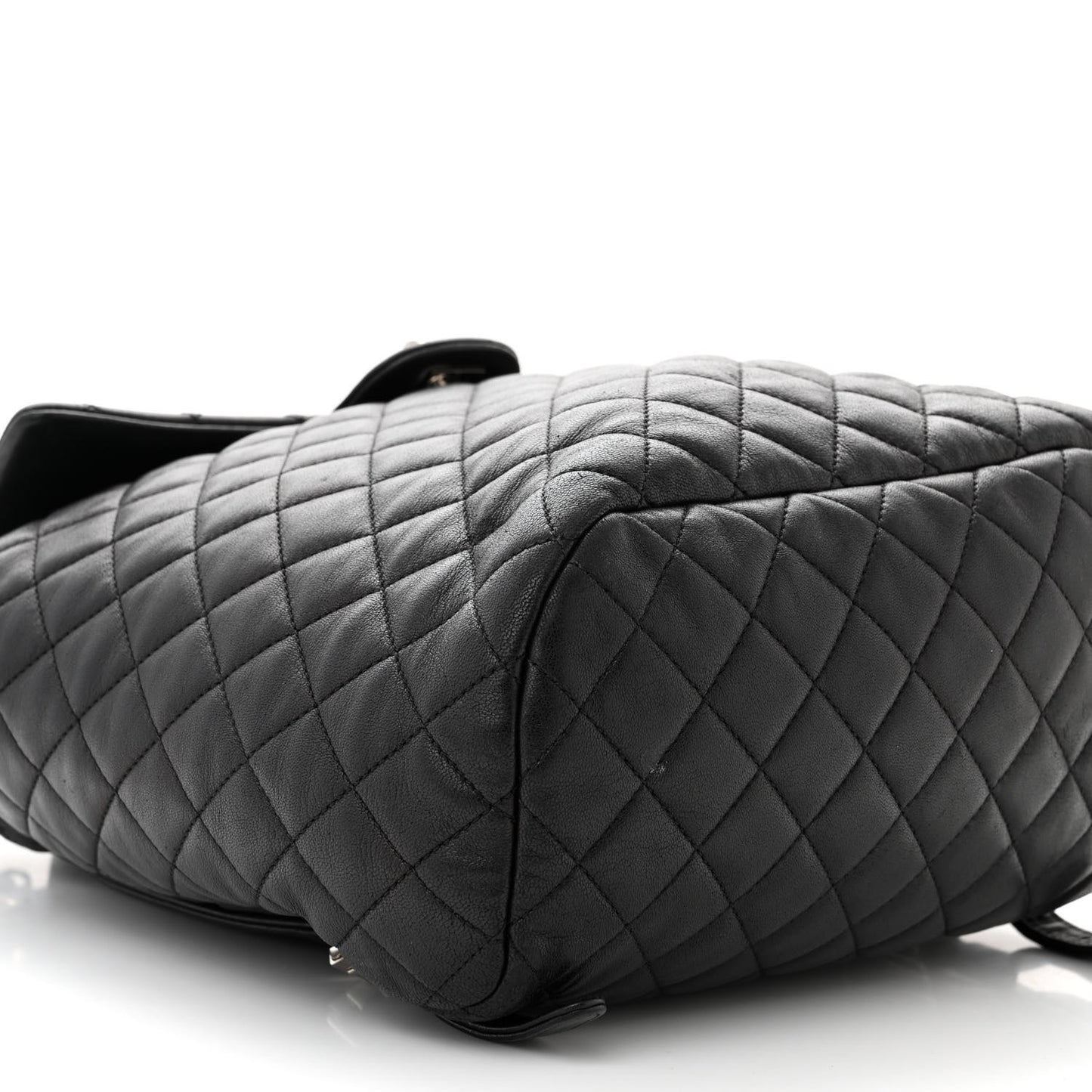 Calfskin Quilted Large Urban Spirit Backpack Black