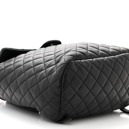 Chanel Calfskin Quilted Large Urban Spirit Backpack Black 9 of 11