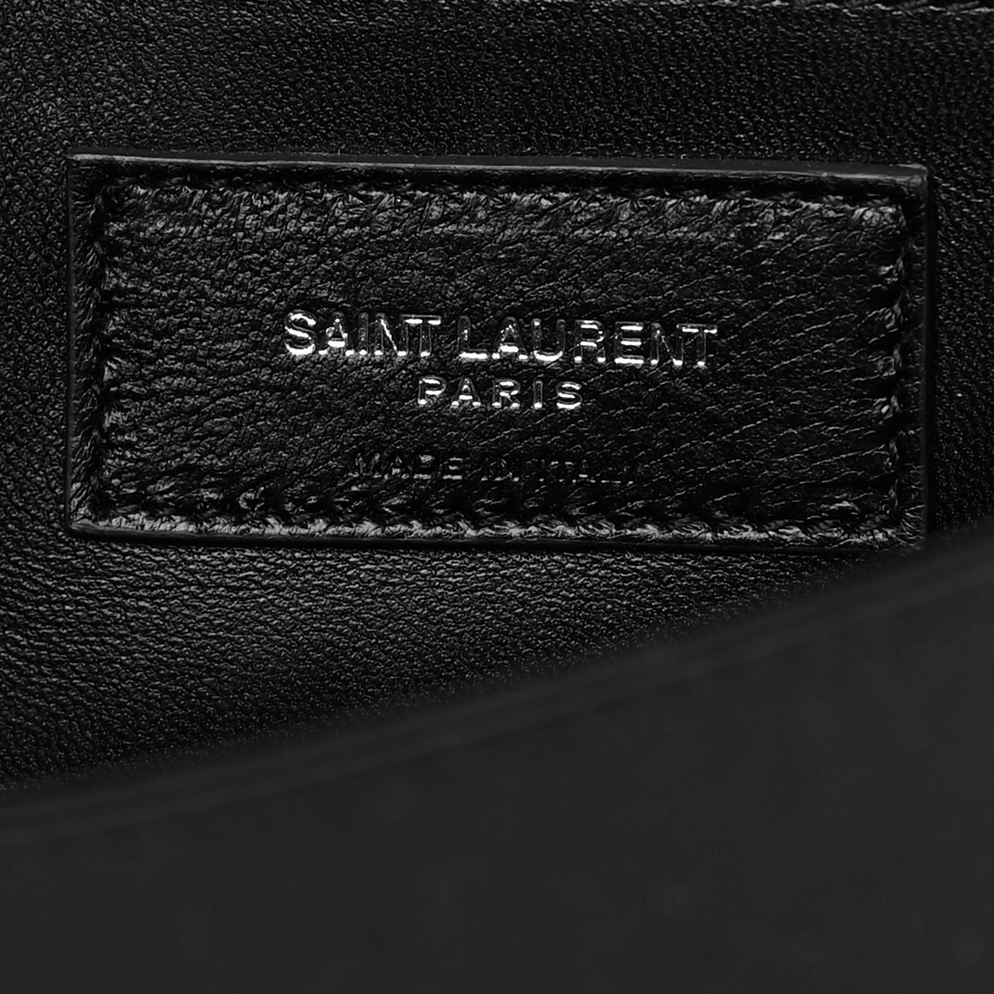 Satin Sequin Zebra Small Monogram Kate Tassel Satchel Black White