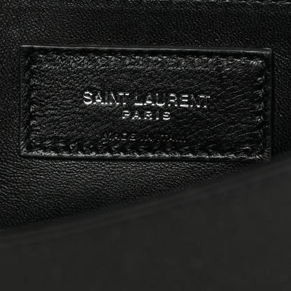 Saint Laurent Satin Sequin Zebra Small Monogram Kate Tassel Satchel Black White 6 of 9
