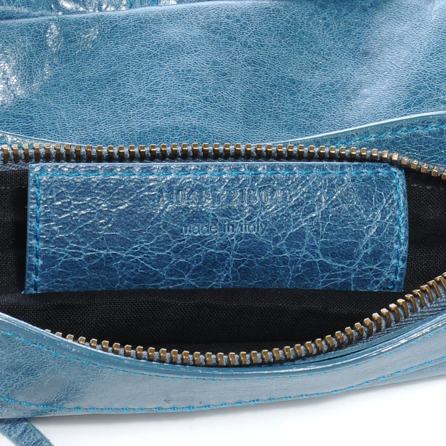 Chevre Porte Toilette Makeup Clutch Turquoise