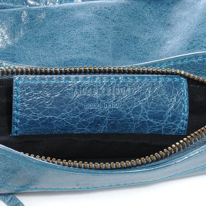 Balenciaga Chevre Porte Toilette Makeup Clutch Turquoise 7 of 7