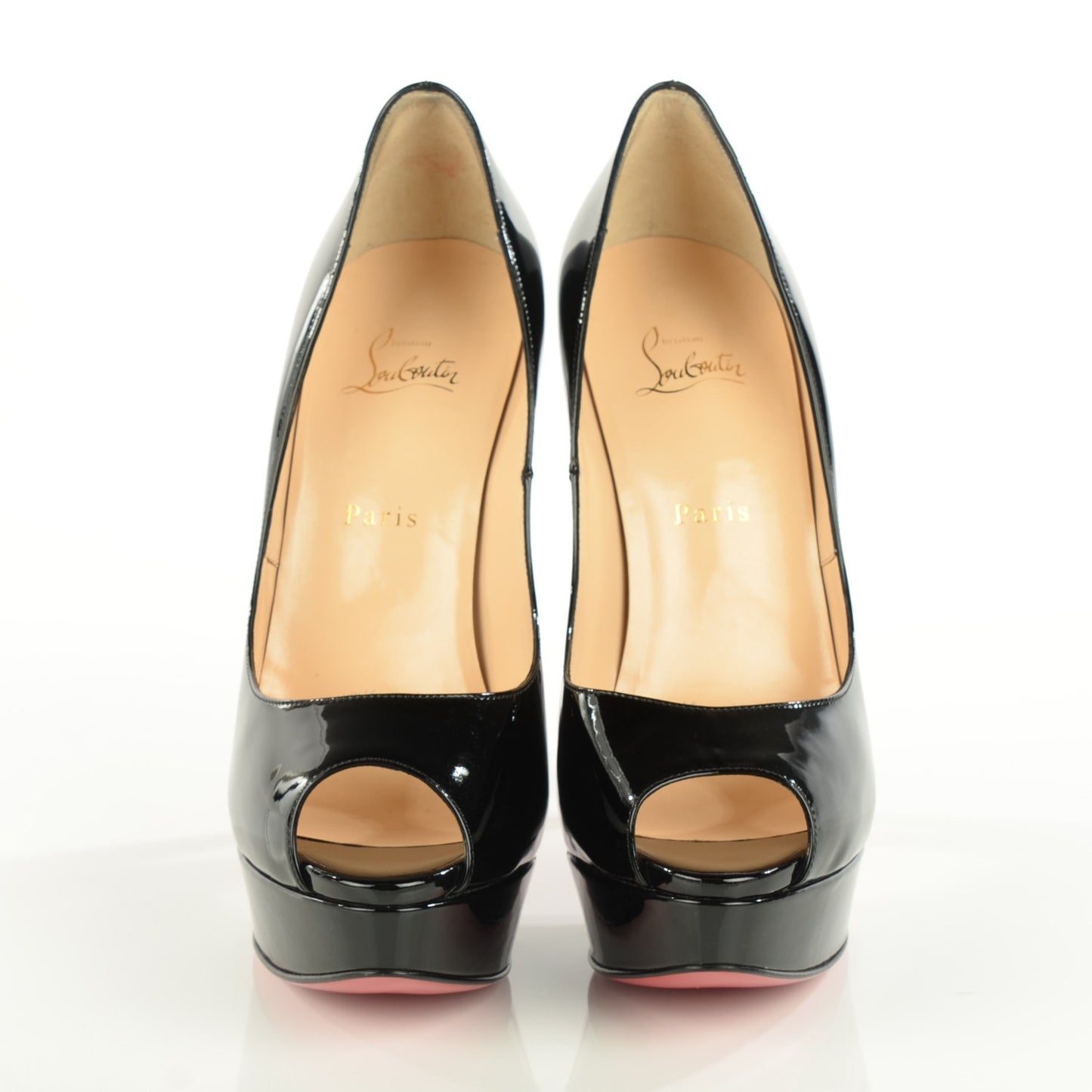 Patent Lady Peep 150 Pumps 41.5 Black