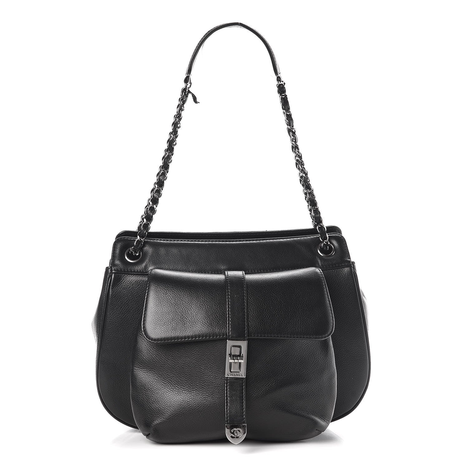 Chanel Calfskin Mademoiselle Shoulder Bag Black 1 of 20