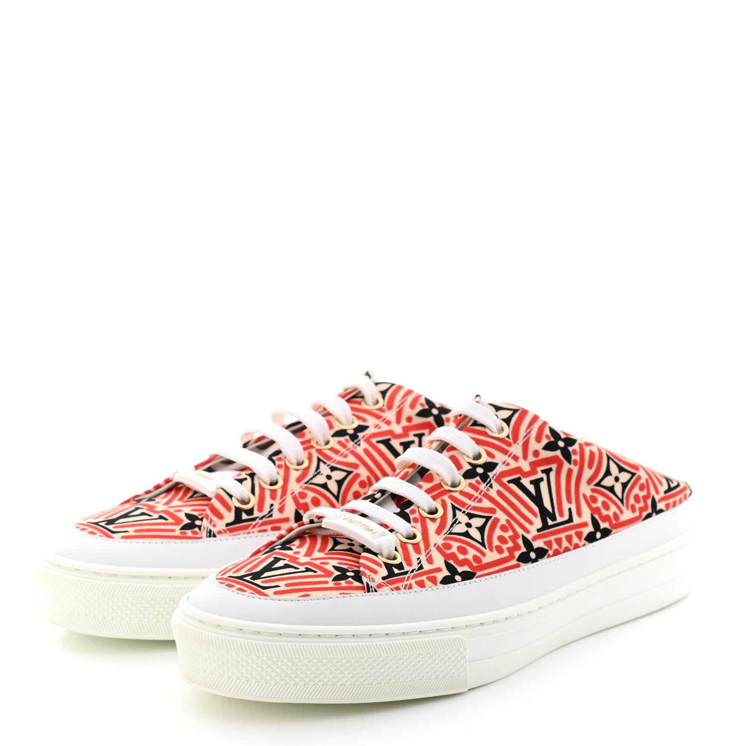 Louis Vuitton Nylon Monogram Crafty Open Back Sneaker 38 3 of 9