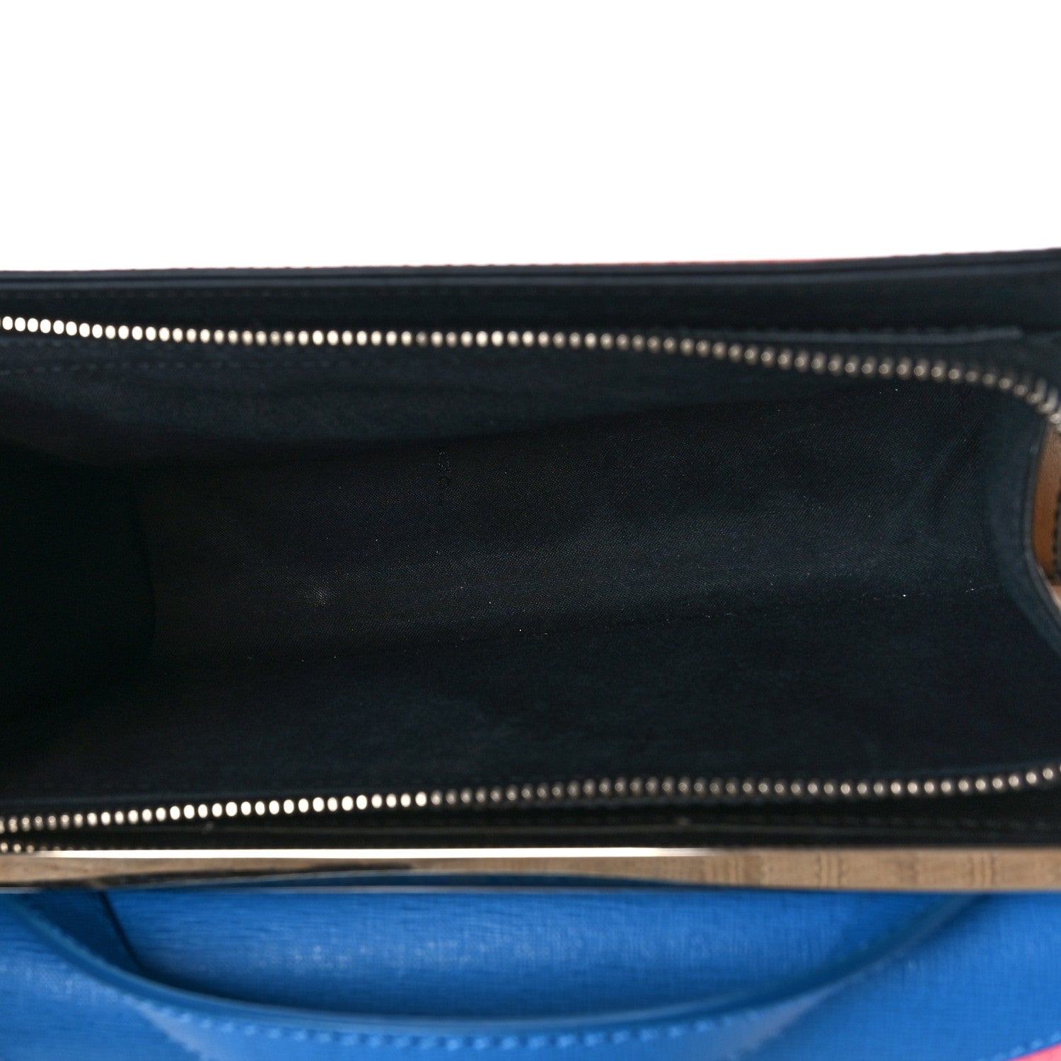 Fendi Vitello Elite Monster Mini Demi Jour Shoulder Bag Papavero Royal Blue Multicolor 4 of 8