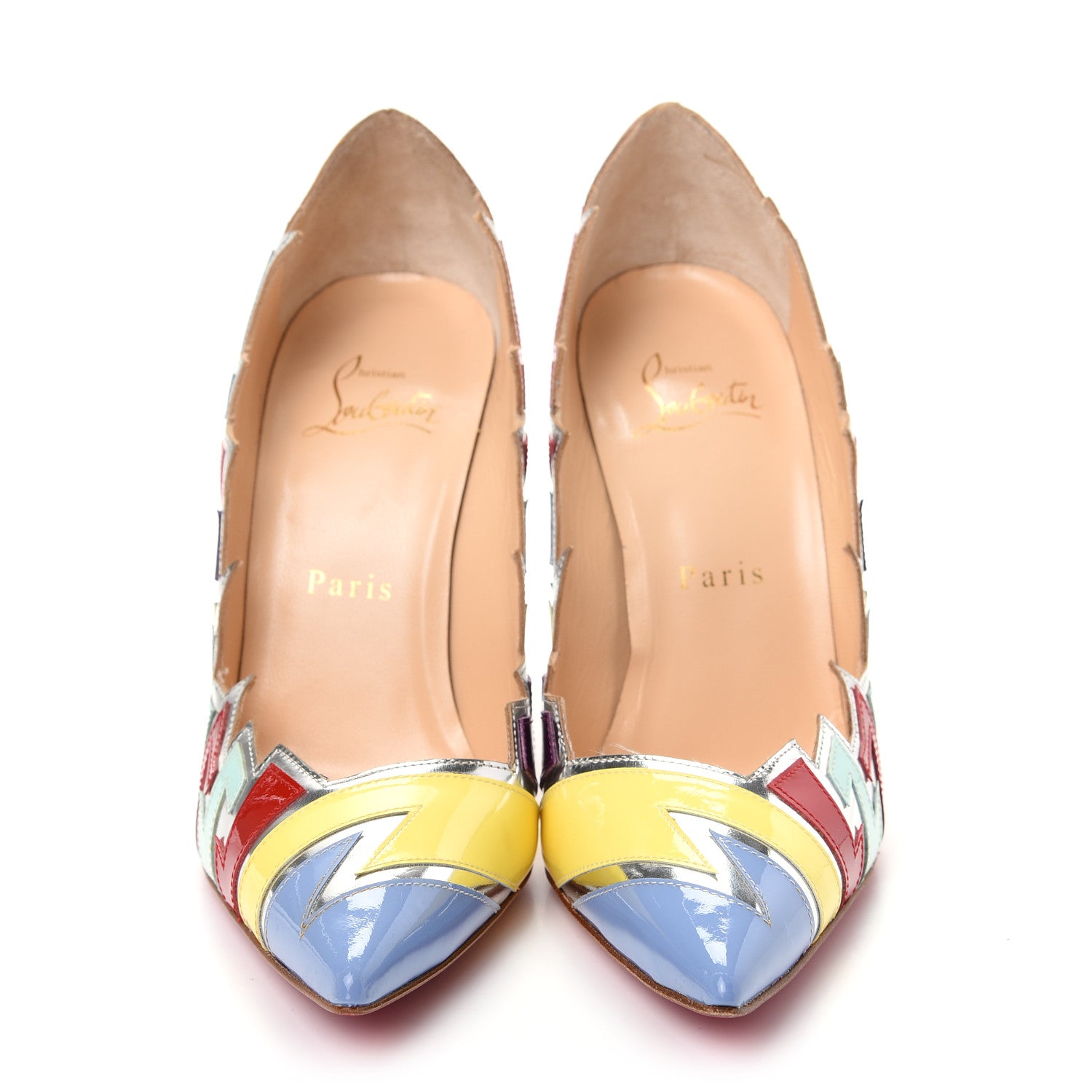 Christian Louboutin Specchio Patent Explotek 100 Pumps 36.5 Lavender 2 of 13