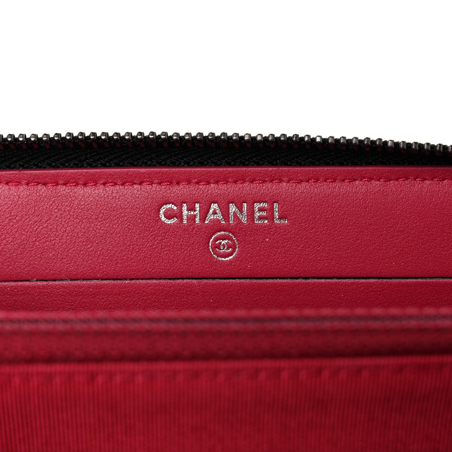 Chanel Aged Calfskin Quilted Small Gabrielle Zip Around Wallet Black 6 of 9