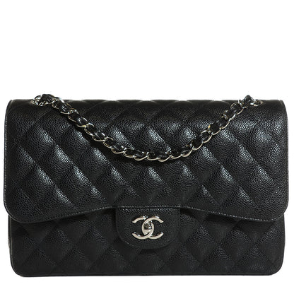 Chanel Caviar Quilted Jumbo Double Flap Black 1 of 9