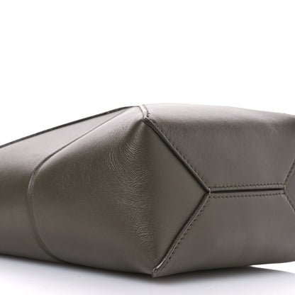 Loewe Shiny Calfskin Mini Puzzle Fold Tote Dark Khaki 9 of 10